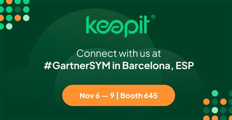 Keepit At Gartner IT Symposium Barcelona 2023