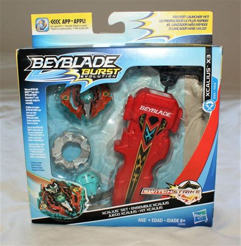 Opened Unused Beyblade Burst Evolution Switch Strike Xcalius X Set