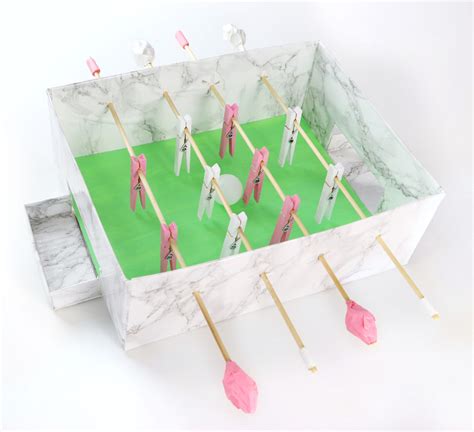 Diy Tabletop Foosball Game Karen Kavett