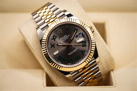 Rolex Datejust 41 126333 Wimbledon Dial Two Tone Yellow Gold Stainless