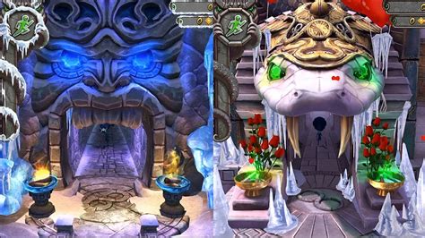 Temple Run 2 Frozen Shadows 2023 Vs Winter Wasteland Map YouTube