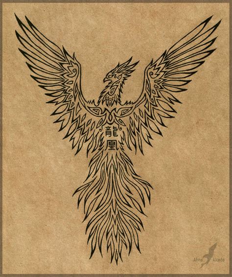 Rising Phoenix Tattoo Design By Alviaalcedo On Deviantart