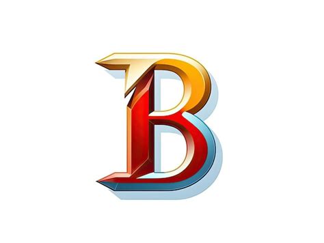 Premium Photo Letter B In Logo Style Badge Simple 2d Design