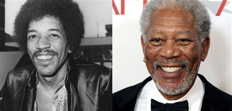 Jimi Hendrix And Morgan Freeman