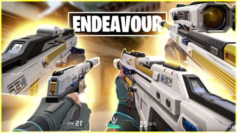 All Endeavour Collection Guns In Game Showcase Valorant Youtube