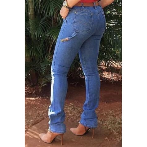 Cal A Jeans Carpinteira Feminina Mula Traiada Shopee Brasil