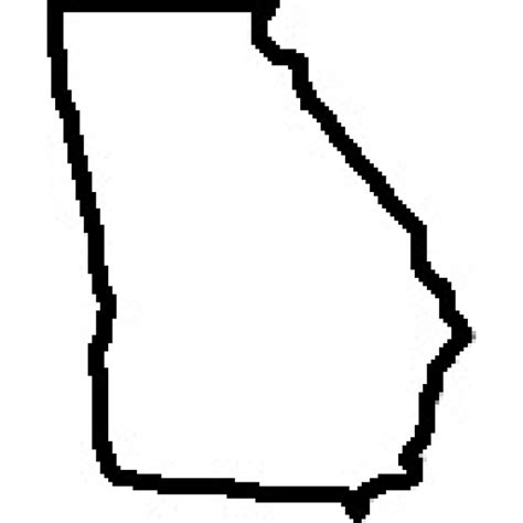 Georgia Outline Map - ClipArt Best