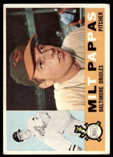 Topps Milt Pappas Vg Ex Baseball Baltimore Orioles Ebay