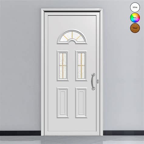 Porte d entrée en aluminium CLASSIC DESGN 2206 RAL 9016 L 85 cm x H