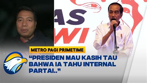 Motif Presiden Jokowi Pamer Pegang Data Intelijen Parpol Youtube