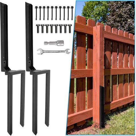 Heavy Duty Steel Fence Post Repair Stakes Pcs Fence Post Anchor