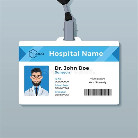 Calibre De Carte De Docteur ID Insigne M Dical D Identit Illustration