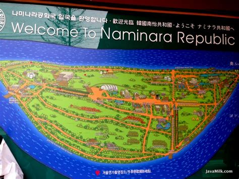 Nami Island Map