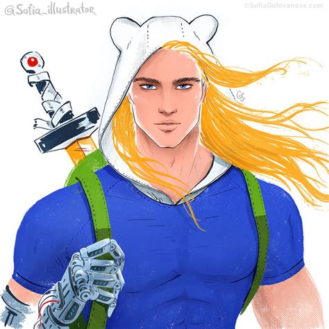 Finn The Human Adventure Time Fan Art By Sofiagolovanova On Deviantart