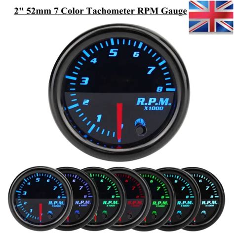 Mm Rev Counter Rpm Tachometer Tacho Gauge Meter Colour