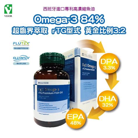 維格 倍優頂級魚油 西班牙solutex 85 Omega 3 Rtg型魚油 120粒 育德保健藥局 Yude Shop