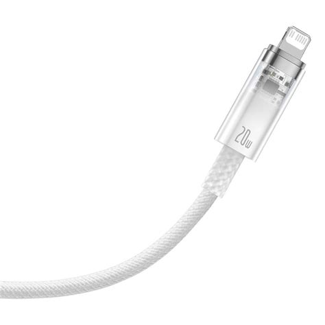 Baseus Explorer Series Usb C Lightning Kabel W M Hvit