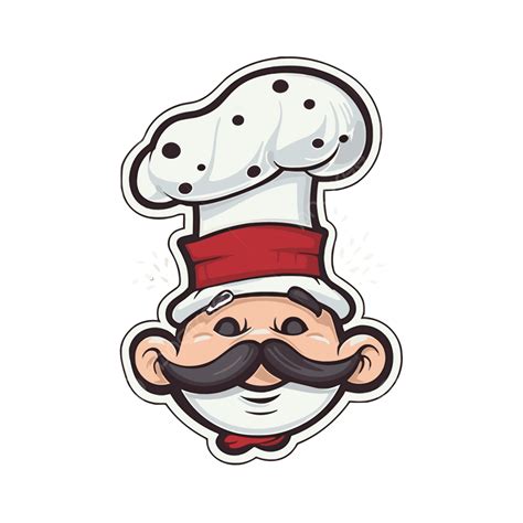 Clipart De Logotipo De Chef De Desenho Animado Bonito Vetor Png