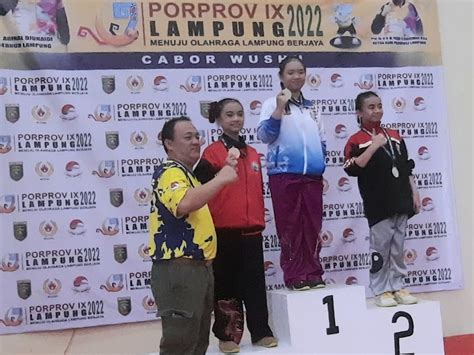 Atlet Wushu Way Kanan Persembahkan Emas Kedua Di Porprov Ix