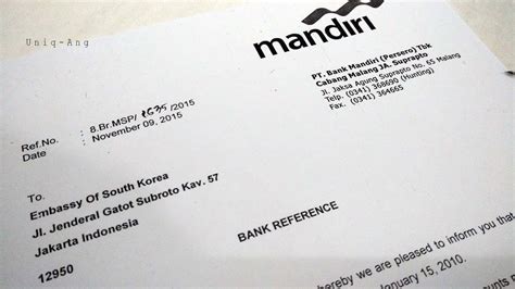 Contoh Surat Referensi Bank Bca Koleksi Gambar