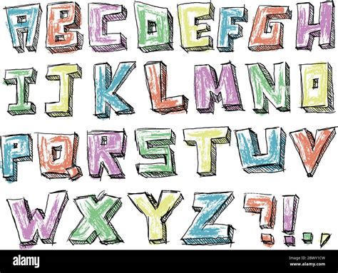 Hand Drawn Alphabet Hi Res Stock Photography And Images Alamy