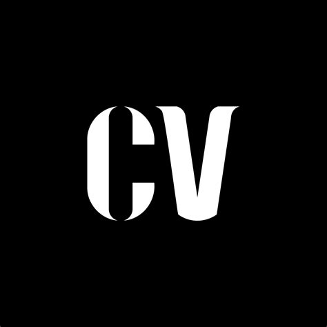 Dise O Del Logotipo De La Letra Cv Cv Letra Inicial Cv May Scula