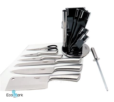 Set De Cuchillos VALESKA Acero Inoxidable 08Pc ECOMARKPERU