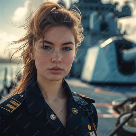 Premium AI Image | Emerging maritime leaders inspiring naval cadet