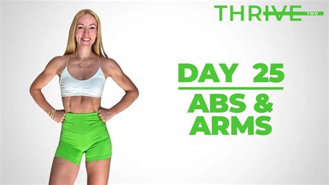 Day 25 Abs And Arms Supersets Thrive Two Youtube