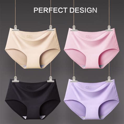 Umiwear Seamless Breathable Ultra Thin Silky Soft Sexy Panties High