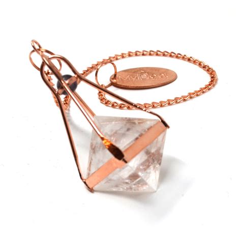 Quartz Copper Dowsing Pendulum For Energy Conduction Body Healing