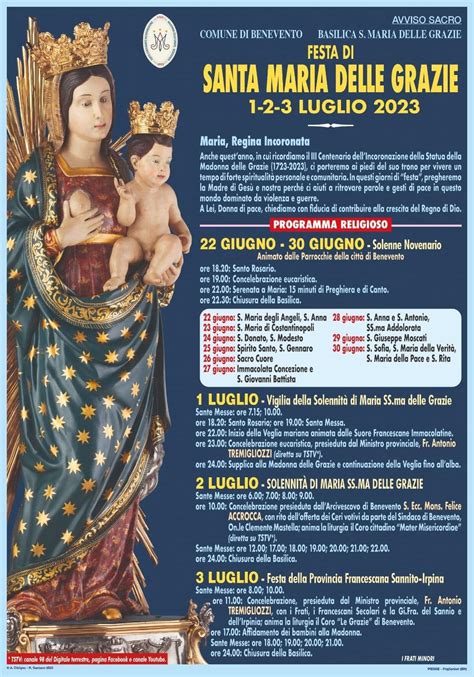 Benevento In Festa Solennit Della Madonna Delle Grazie Chiesa Di