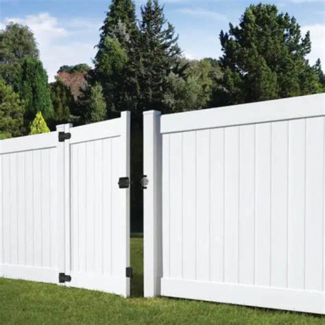 Fence Gate 4ft width Privacy Vinyl White White + Vinyl - Walmart.com