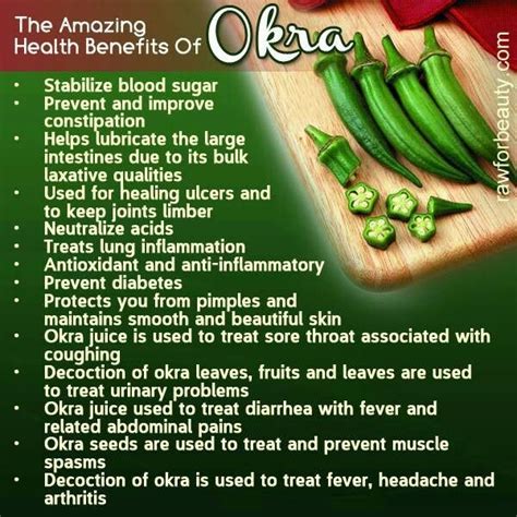 Pin By Susan Bevis On Charts Make Me Go Ohhhh Okra Health Benefits Okra Benefits Healing Food