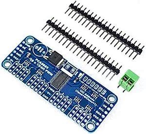 UIOTEC 16 Channel 12 Bit PWM Servo Motor Driver I2C Module Board