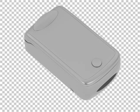 Медицинский пульсометр изолирован на прозрачном фоне, 3d рендеринг ...