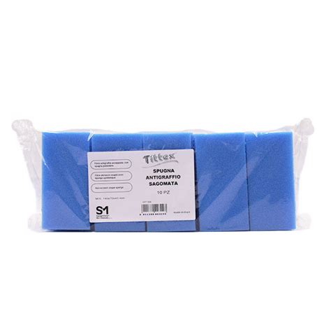 10 Spugne Antigraffio Sagomate Blu Mondocarta