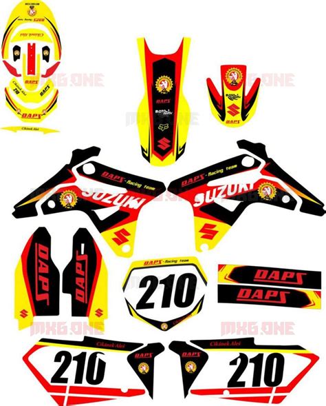 Suzuki Rmz Rapz Decals Set Mxg One Best Moto Decals