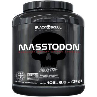 Masstodon 3kg Black Skull Meu Mundo Fit