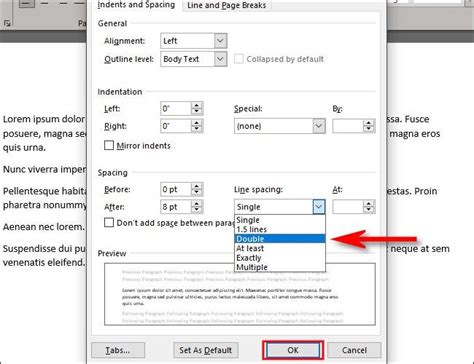 Cómo hacer doble espacio en Microsoft Word ResponTodo