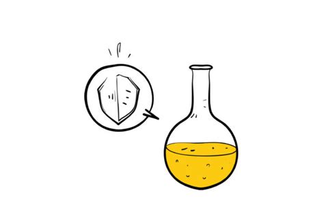 Doodle Laboratory Tube And Shield Icon Graphic By Devita Ayu