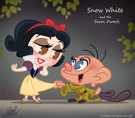 Snow White And Dopey Snow White And The Seven Dwarfs Fan Art 25789300 Fanpop