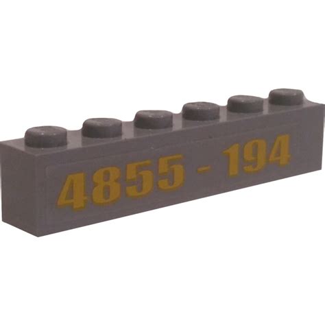 LEGO Brick 1 X 6 With 4855 194 Sticker 3009 Brick Owl LEGO