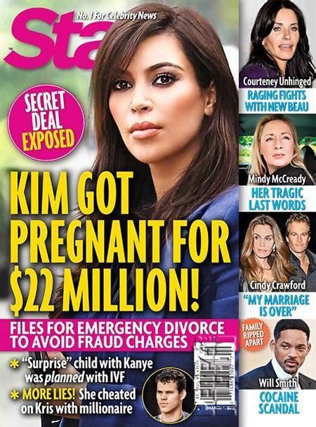 The Most Ridiculous Tabloid Headlines Concerning a Pregnant Kim Kardashian | Entertainment News ...