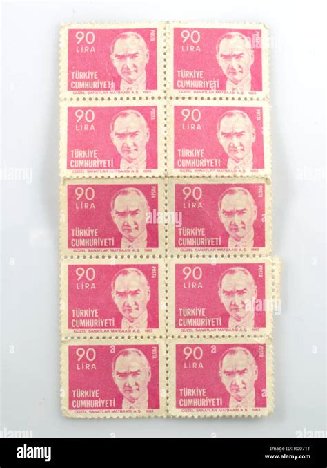 Postage Stamp Mustafa Kemal Atat Rk Stock Photo Alamy