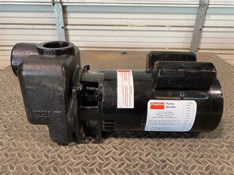 Dayton 2 Npt Cast Iron Self Priming Centrifugal Pump 4ua76 W 2hp Motor