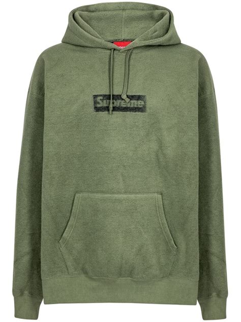 Supreme Inside Out Box Logo Light Olive Hoodie Farfetch