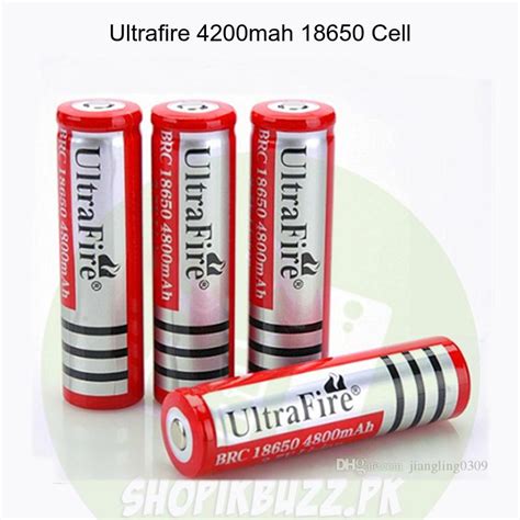 UltraFire Rechargeable 3 7v 4200 Mah 18650 Cell Battery Shopikbuzz