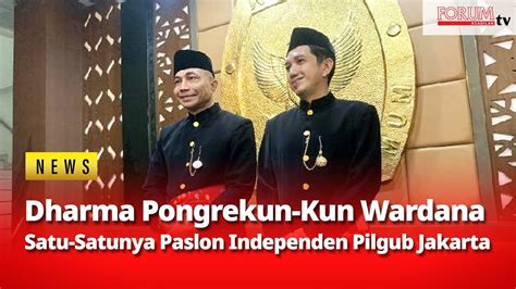 KPU UNGKAP DHARMA PONGREKUN PENUHI SYARAT DUKUNGAN PILGUB DKI YouTube