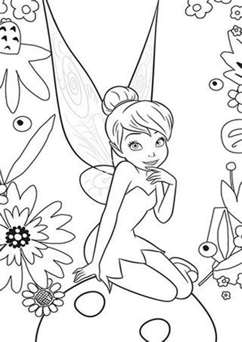 Free And Easy To Print Tinkerbell Coloring Pages Tulamama